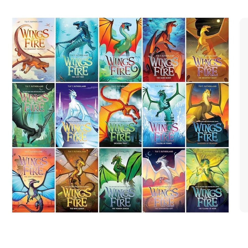 Wings of Fire Books 1-15 Box Set Collection Tui T Sutherland Paperback NEW